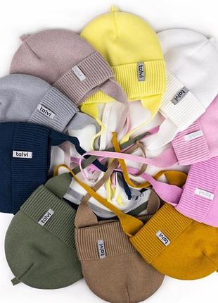 Демисезонные шапочки 46-48 размер