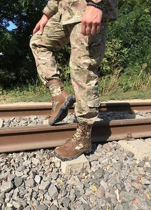 Тактичні берці демісезонні колір коричневі / піксель tsh2