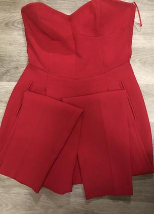 Комбез червоний з штанами