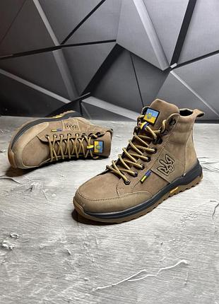 Тактичні зимові ботинки хутро койот tsh2
