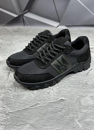 Демисезонные тактические женские кроссовки черные tsh2