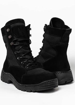 Тактические летние берцы с кевларом черные tsh2