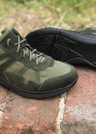 Тактические летние кроссовки из нубука и вставки oxford масло tsh2
