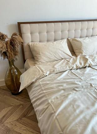 Постельное белье семейное однотонка айвори s-ma tsh2