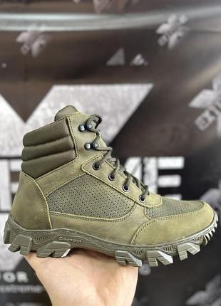 Тактические летние ботинки nubuck перфорация масла tsh2