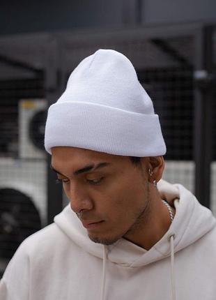 Шапка without simple біла man tsh2