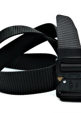 Тактичний ремінь тканинний weatro чорний tsh2