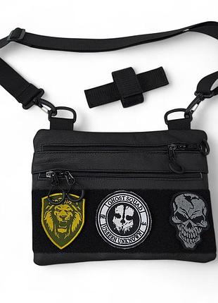 Чоловіча сумка кобура з натуральної шкіри, для скритого носіння з кобурою, чоловічий месенджер tsh2