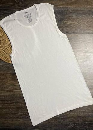 Арт.1266 майка мужская нательная белая размер л c&amp;a.