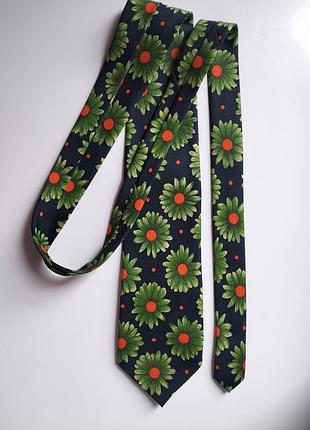Галстук с цветами ромашками nashuille
