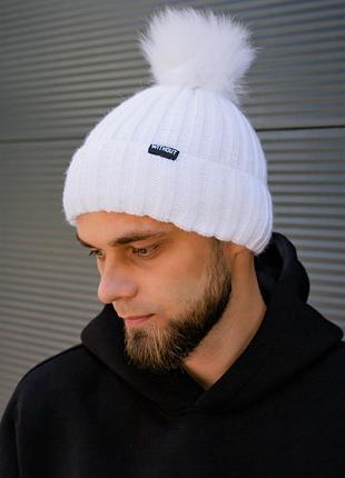 Зимова шапка without general logo white tsh2