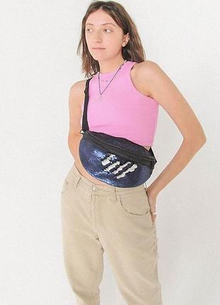 Поясна сумка radiocat paettes blue tsh2