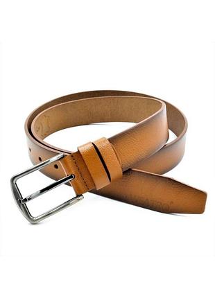 Шкіряний чоловічий ремінь weatro 115-120 см колір коричневий m-kozh33-wtrua-0027 tsh2