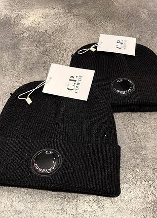 Шапка cp company чорна gu010 tsh2