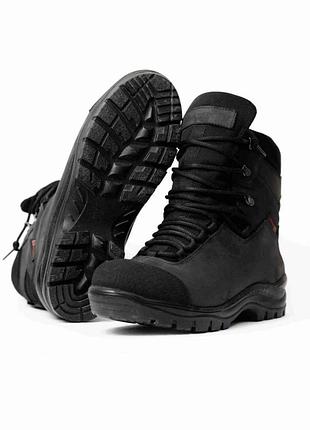 Тактические зимние wintherm берцы с кевларом высота 23 см черные tsh2