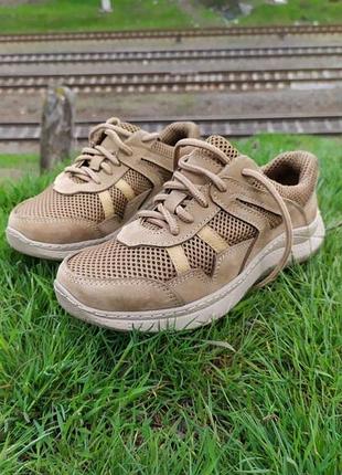 Тактические летние кроссовки из натурального нубука и 3d сеткой для вентиляции койот tsh2
