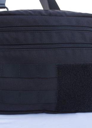 Мужская нагрудная сумка слинг tattico черная tsh2