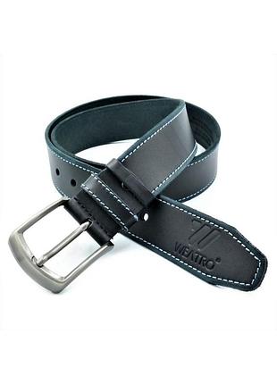 Шкіряний чоловічий ремінь weatro 115-120 см колір темно-синій m-kozh43-wtrua-0022 tsh2