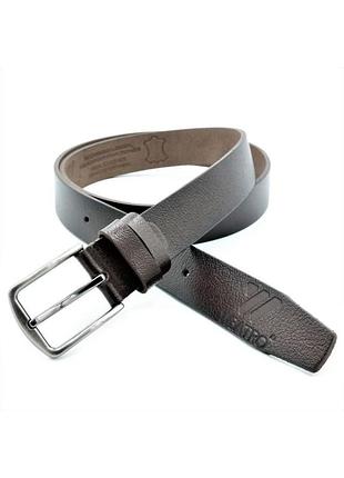 Шкіряний чоловічий ремінь weatro 115-120 см колір темно-коричневий m-kozh33-wtrua-0030 tsh2