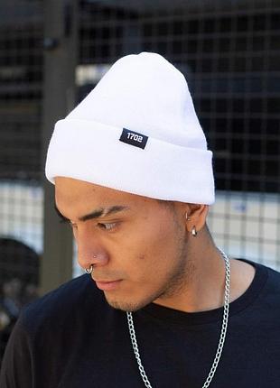 Шапка without label біла man tsh2