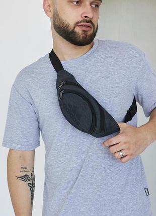 Бананка adidas темно-серый меланж (1194682600) tsh2