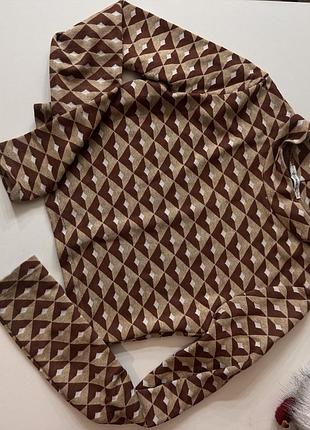 Коричневий костюмчик кофточка + штанці ххс або 14 років