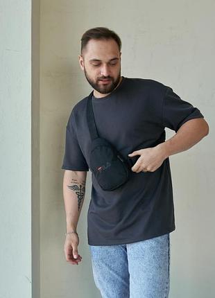 Слинг fila черный, черное лого tsh2