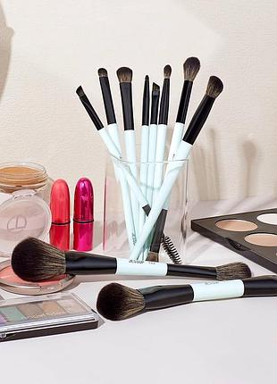 ⭐ кисти для макияжа jessup – набор из 9 шт. (large face t274 + двусторонние t500)