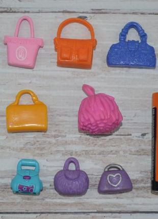 Набор аессесуаров сумочка клатч для куколки mattel polly pocket полли покет