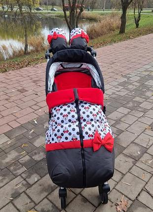 Зимний футмуф в коляску, конверт трансформер большой, просторный, удобный