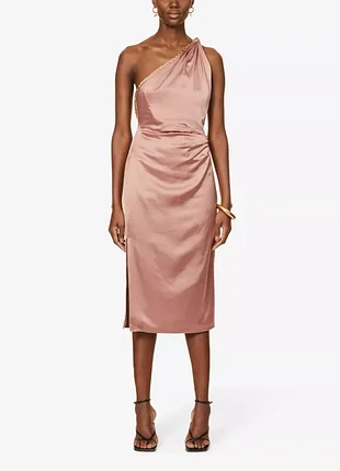 Сатиновое атласное платье reiss