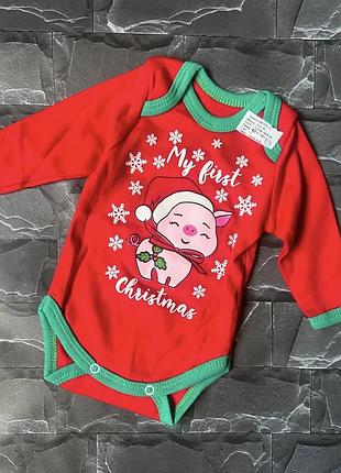 Боді новорічний дитячий для малючків