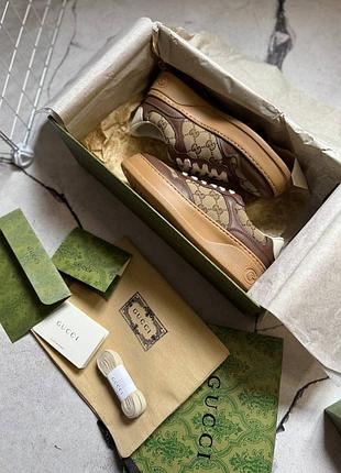 Кросівки жіночі / чоловічі коричневі з шкіри осінні весняні літні