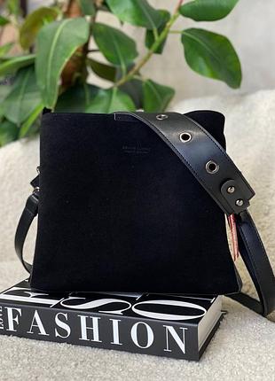 Сумка жіноча з натуральної замші