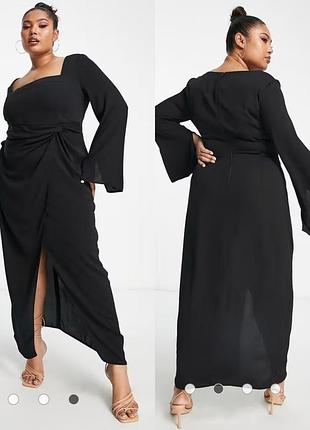 Красивое праздничное платье макси от asos design 🖤🖤