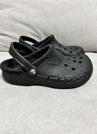 Crocs утеплені сабо крокси