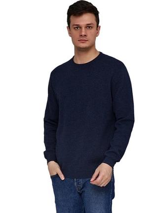 Светр , джемпер , пуловер чоловічий напіввовняний в'язаний lawrence grey