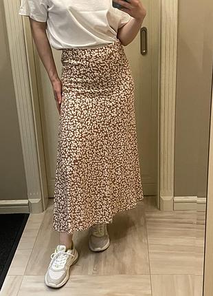Міді спідниця літня манго