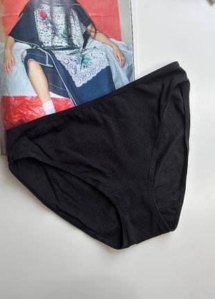 474 женские черные хлопковые трусики слипы
