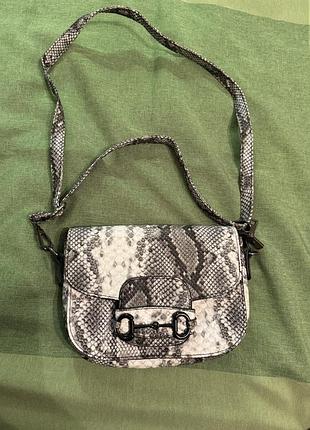 Сумка зміїний принт 21*15