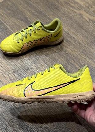 Детские сороконожки nike mercurial vapor 15, размер 35