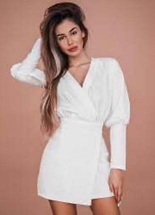Платье 👗 женское белое мини нарядное стильное