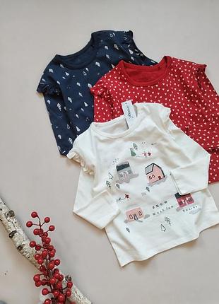 🩷💚красивый, фабричный комплект регланов с красивой обработкой на плечках от бренда 💞 george 

👌в наборе 3 ярких, совсем разных реглана