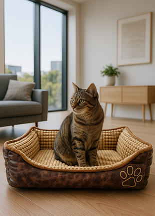 М'яке місце для котів і собак лежанка 55*40*20 см