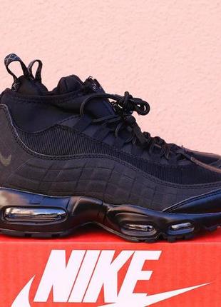Nike air max 95 sneakerboot all black pir кроссовки найк наложенный платёж купить