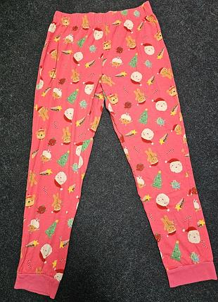 Штаны от пижамы новогодние 100% коттон