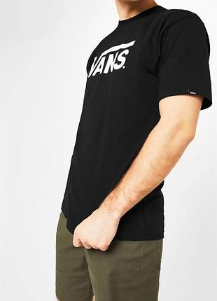 Футболка мужская vans. чоловіча футболка чорна. vans оригинал. котонова футболка чоловіча. мужская чёрная футболка