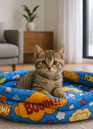 М'яке місце лежанка для котів та собак "затишок"  41х35х14см