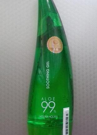 Holika holika aloe 99% soothing gel,зволожуючий і заспокійливий гель з алое2 фото