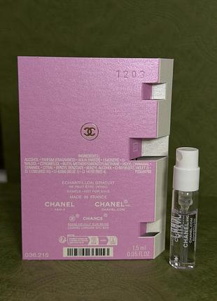 Оригинальный пробник chanel chance eau splendide 3